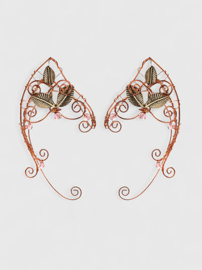 Leaf & Bead Elven Ear Cuffs