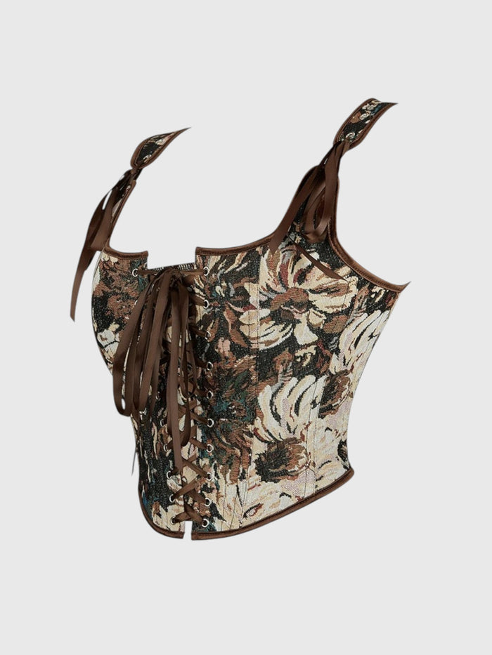 Floral Overbust Corset